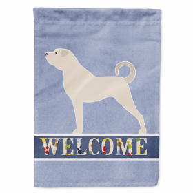 Welcome/Dog Breed Flag Canvas (Color: Anatolian Shepherd, size: 28 x 40)