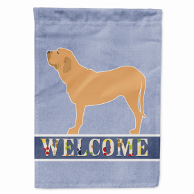 Welcome/Dog Breed Flag Canvas (Color: Fila Brasileiro, size: 28 x 40)