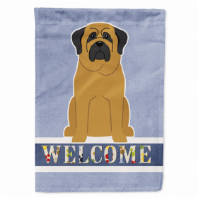 Welcome/Dog Breed Flag Canvas (Color: Mastiff, size: 28 x 40)