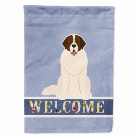 Welcome/Dog Breed Flag Canvas (Color: Moscow Watchdog, size: 28 x 40)