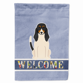 Welcome/Dog Breed Flag Canvas (Color: Swiss Hound, size: 28 x 40)