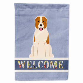 Welcome/Dog Breed Flag Canvas (Color: Central Asian Shepherd Dog 1, size: 28 x 40)