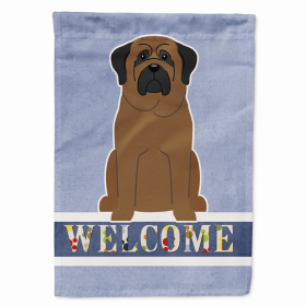 Welcome/Dog Breed Flag Canvas (Color: Bullmastiff 1, size: 28 x 40)