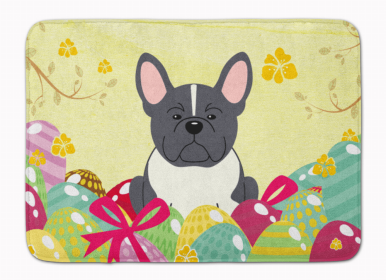 Easter Eggs Dog Art Machine Washable Memory Foam Mat (size: 27 x 19)