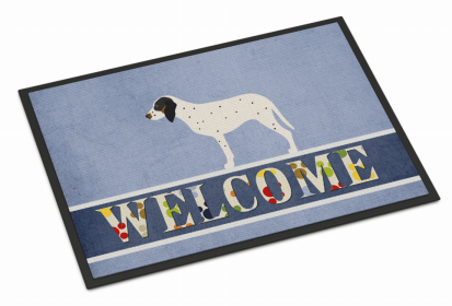 Dog Breed Themed Welcome Indoor or Outdoor Mat (Color: Gascon Saintongeois, size: 36 x 24)