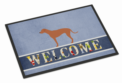 Dog Breed Themed Welcome Indoor or Outdoor Mat (Color: Rhodesian Ridgeback, size: 36 x 24)