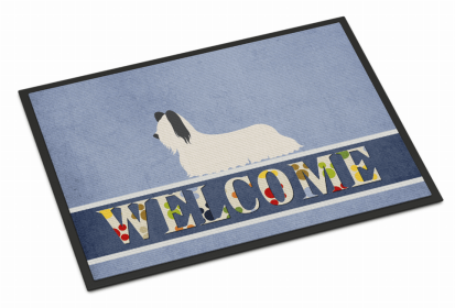 Dog Breed Themed Welcome Indoor or Outdoor Mat (Color: Skye Terrier, size: 36 x 24)
