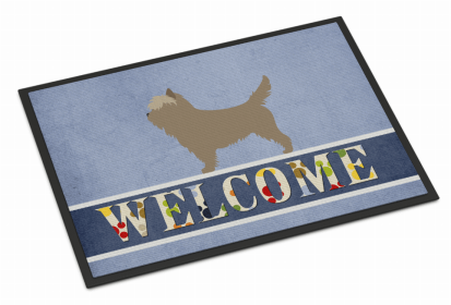 Dog Breed Themed Welcome Indoor or Outdoor Mat (Color: Cairn Terrier, size: 36 x 24)