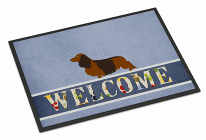 Dog Breed Themed Welcome Indoor or Outdoor Mat (Color: Dachshund, size: 36 x 24)