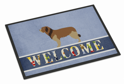 Dog Breed Themed Welcome Indoor or Outdoor Mat (Color: Catalan Sheepdog, size: 36 x 24)
