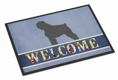 Dog Breed Themed Welcome Indoor or Outdoor Mat (Color: Bouvier des Flandres, size: 36 x 24)
