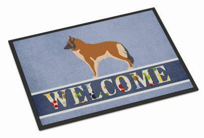 Dog Breed Themed Welcome Indoor or Outdoor Mat (Color: Belgian Tervuren, size: 36 x 24)