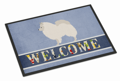 Dog Breed Themed Welcome Indoor or Outdoor Mat (Color: German Spitz, size: 36 x 24)