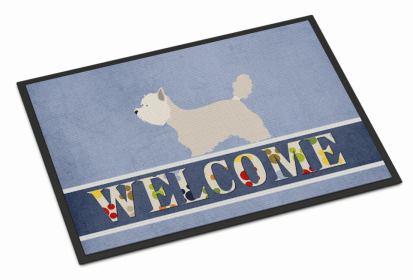 Dog Breed Themed Welcome Indoor or Outdoor Mat (Color: West Highland White Terrier, size: 36 x 24)