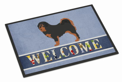 Dog Breed Themed Welcome Indoor or Outdoor Mat (Color: Mastiff -Tibetan, size: 36 x 24)
