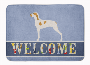 Dog Breed Themed Welcome Machine Washable Memory Foam Mat (Color: Pointer, size: 27 x 19)