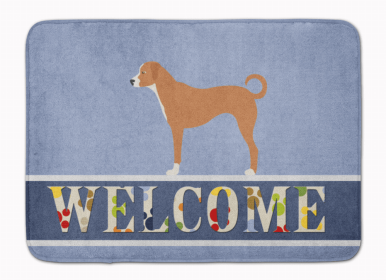 Dog Breed Themed Welcome Machine Washable Memory Foam Mat (Color: Australian Pinscher, size: 27 x 19)