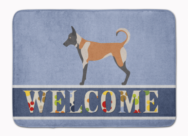 Dog Breed Themed Welcome Machine Washable Memory Foam Mat (Color: Malinois, size: 27 x 19)