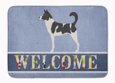 Dog Breed Themed Welcome Machine Washable Memory Foam Mat (Color: Canaan Dog, size: 27 x 19)