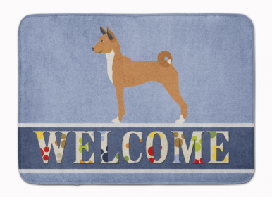 Dog Breed Themed Welcome Machine Washable Memory Foam Mat (Color: Telomian, size: 27 x 19)