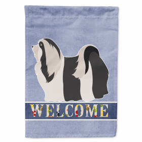 Welcome Flag/Dog Breed Flag Canvas (Color: Havanese, size: 28 x 40)