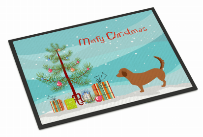 Merry Christmas Tree Dog Indoor or Outdoor Mat (size: 36 x 24)