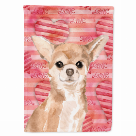 Love/Dog Breed Themed Flag Canvas (Color: Chihuahua, size: 28 x 40)