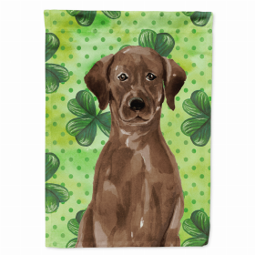 St. Patrick's/Dog Breed Themed Flag Canvas (Color: Labrador Retriever - Chocolate, size: 28 x 40)