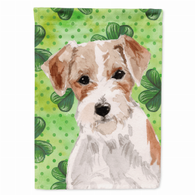 St. Patrick's/Dog Breed Themed Flag Canvas (Color: Jack Russell Terrier, size: 28 x 40)