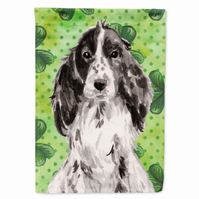 St. Patrick's/Dog Breed Themed Flag Canvas (Color: Cocker Spaniel - Black Parti, size: 28 x 40)