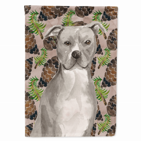 Cones/Dog Breed Themed Flag Canvas House Size (Color: Staffordshire Bull Terrier, size: 28 x 40)