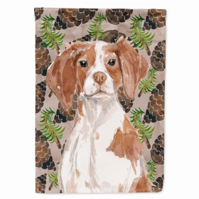 Cones/Dog Breed Themed Flag Canvas House Size (Color: Brittany, size: 28 x 40)