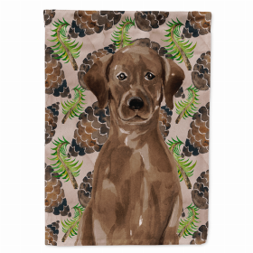Cones/Dog Breed Themed Flag Canvas House Size (Color: Labrador Retriever - Chocolate, size: 28 x 40)