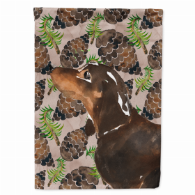 Cones/Dog Breed Themed Flag Canvas House Size (Color: Dachshund - Black and Tan, size: 28 x 40)