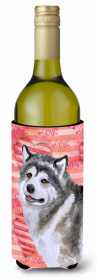 Dog with Love Design Wine Bottle Hugger (size: 5.5 x 7)