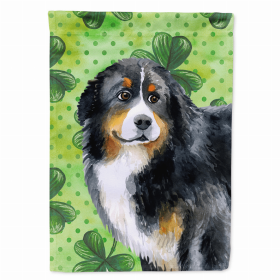 St. Patrick's/Dog Breed Themed Flag Canvas (Color: Bernese Mountain Dog, size: 28 x 40)