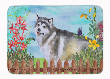 Spring Dog Art Machine Washable Memory Foam Mat (size: 27 x 19)