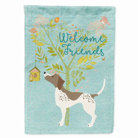 Welcome Friends/Dog Breed Themed Flag Canvas (Color: Gun Dog, size: 28 x 40)