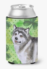St Patrick's With Dog Can or Bottle Hugger (size: 3 x 5)