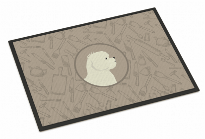 Dog In the Kitchen Mat (size: 36 x 24)