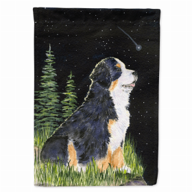 Starry Night Bernese Mountain Dog Flag Garden Size (Color: SS8468GF, size: 11.5 x 15)