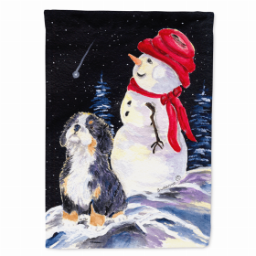 Bernese Mountain Dog Flag Canvas House Size (Color: SS8575CHF, size: 28 x 40)