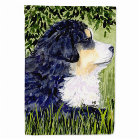 Bernese Mountain Dog Flag Canvas House Size (Color: SS8832CHF, size: 28 x 40)