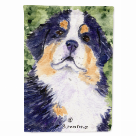Bernese Mountain Dog Flag Canvas House Size (Color: SS8837CHF, size: 28 x 40)